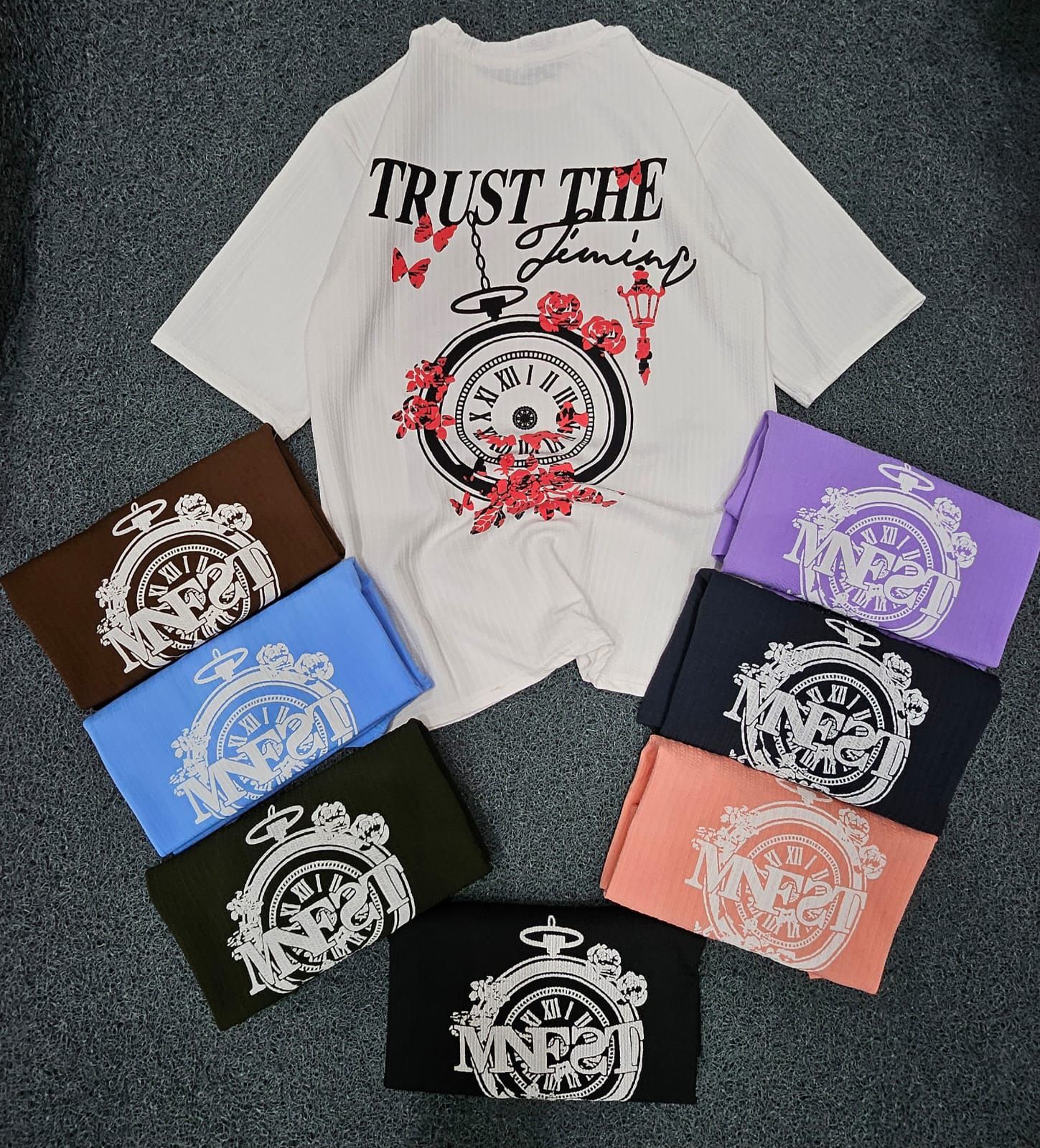 AOSE “Trust The Timing” Artistic Graphic Tee